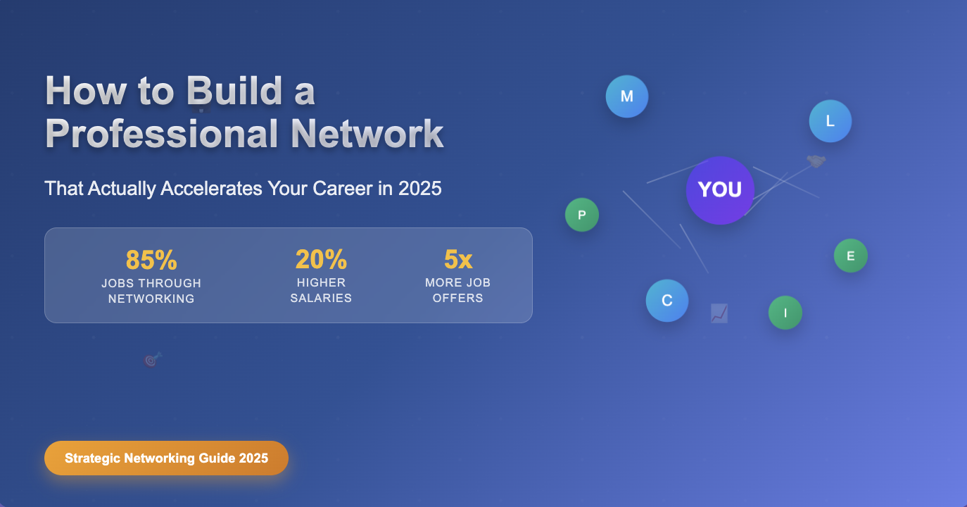 How to Build a Professional Network That Actually Accelerates Your Career in 2025